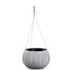 Ghiveci Decorativ Gri cu Lant Prosperplast Beton Bowl, 2.3L, 23.8x16.1cm, Rotund, Gradina, Interior/Exterior