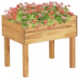 Cumpara ieftin Jardinieră &icirc;naltă, 50 x 40 x 45 cm, lemn masiv de acacia