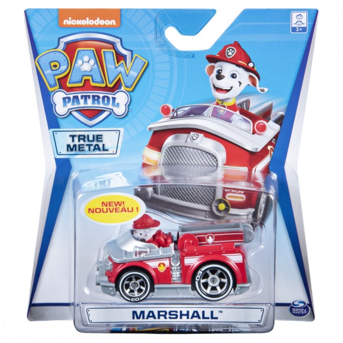 PATRULA CATELUSILOR MACHETA METALICA MARSHALL CU MASINA DE POMPIERI SuperHeroes ToysZone