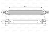 VALEO 818545 Intercooler, compresor