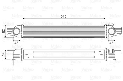 VALEO 818545 Intercooler, compresor foto