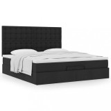 Gossi cadru de pat otoman cu saltea tesatura neagra 180x200cm