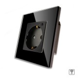 Priză smart Luxion LXD-1MP034MG-B Wi-Fi cu contor energie, 16A, negru