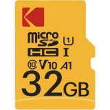 Cumpara ieftin Card Memorie microSDHC Kodak Premium Performance, 32Gb, Clasa 10 / UHS-1 U1, Cu Adaptor EKMSDM32GHC10K