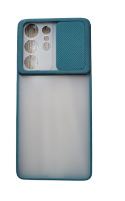 Huse silicon cu protectie camera slide Samsung Galaxy S21 Ultra , Verde foto