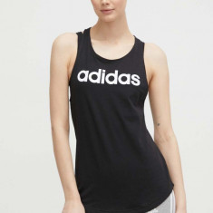 adidas top din bumbac GL0566 culoarea negru GL0566