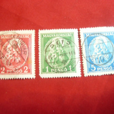 Serie mica Madona Ungaria 1932 ,3 val. stampilate