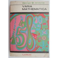 Varia mathematica &ndash; George St. Andonie