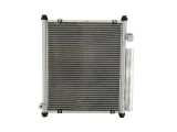 Condensator climatizare Honda Jazz, 03.2002-01.2004, motor 1.2, 57 kw benzina, cutie manuala, full aluminiu brazat, 375(325)x415x16 mm, cu uscator si