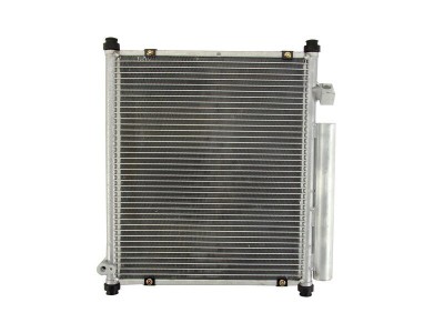 Condensator climatizare Honda Jazz, 03.2002-01.2004, motor 1.2, 57 kw benzina, cutie manuala, full aluminiu brazat, 375(325)x415x16 mm, cu uscator si foto