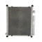 Condensator climatizare Honda Jazz, 03.2002-01.2004, motor 1.2, 57 kw benzina, cutie manuala, full aluminiu brazat, 375(325)x415x16 mm, cu uscator si