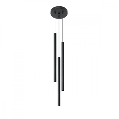 Lampă suspendată PASTELO 3P negru, Sollux Lighting foto