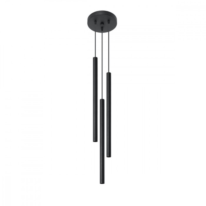 Lampă suspendată PASTELO 3P negru, Sollux Lighting