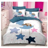 Cumpara ieftin Lenjerie de Pat, Bumbac Finet 3D, 6 Piese, Pat Dublu - SIPRA2-42