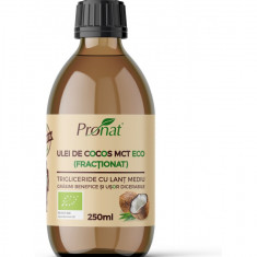 Ulei de cocos MCT bio 250ml Pronat