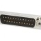 Mufă D-Sub 25-Pin Tată Lipire Neagră Aurită