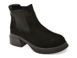 Ghete IMAGE negre, 3772501, din piele intoarsa