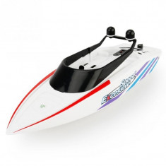 Barca cu telecomanda iUni RC Racing Boat Waterproof, Frecventa 2.4G, Alb foto