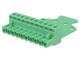 Regletă de conexiuni deconectabilă 5,08mm 10 piste