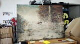 Cumpara ieftin Tablou pictat audus din germania 80 X 60cm #han, Peisaje, Fresca, Fauvism