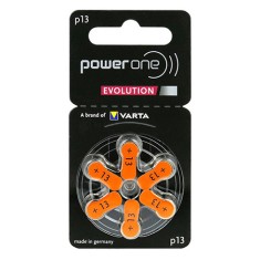 BATERII AUDITIVE POWER ONE EVOLUTION P13 BL 6 VARTA foto