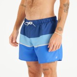 Șort de baie surf 100 scurt 15&quot; Strippy Albastru Bărbați