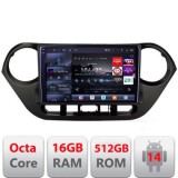 Navigatie Hyundai I10 2013-2019 Edotec Kit-HY38 8 core QLED 2K 16+512 360 Android Waze USB Navigatie Internet Youtube Radio CarStore Technology