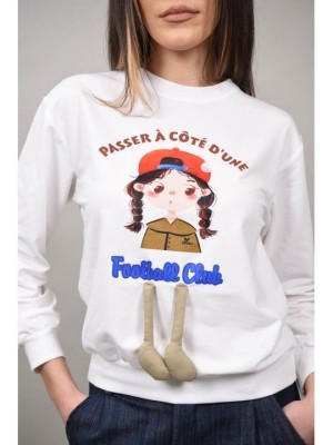 HANORAC SPORT FETITA FOOTBALL CLUB GIULIA Alb M-L foto