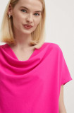 Joseph Ribkoff bluza femei, culoarea roz, neted, 241099