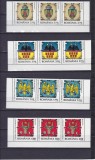 ROMANIA 2008 LP 1816 INSEMNE HERALDICE ROMANESTI STRAIF DE 3 SERII MNH