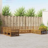 vidaXL Seturi de canapele 9 pcs natural Lemn Solid de Acacia 3374139