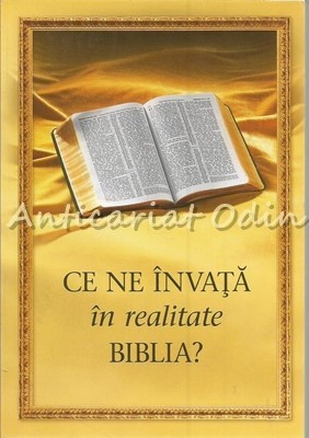 Ce Ne Invata In Realitate Biblia?