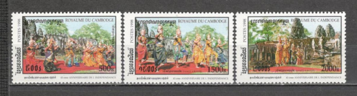 Cambodgea.1998 45 ani Independenta-Dansuri traditionale MC.823
