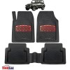 Jeep Wrangler TJ Covorase Auto TeamCar&reg; Tip Tavita Compatibile (1997&ndash;2006) Red, Cauciuc, Oem