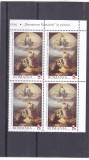 RENASTEREA ROMANIEI IN PICTURA,IN BLOC DE PATRU,2018,MNH,ROMANIA., Arta, Nestampilat