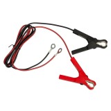 Cablu Conexiune Aparat Gard Electric AgroElectro cu Acumulator, Lungime 1m, Cupru, Conector Crocodil, Papuc Inelar
