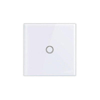 Telecomanda pentru intrerupator smart Touch Smart Home, 86 x 86 x 7 mm, sticla securizata, alb foto