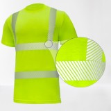 Cumpara ieftin Tricou fluorescent, cu benzi reflectorizante segmentate galben, NAPROTECT