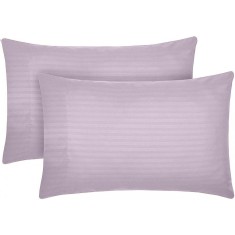 Set 2 huse perna din damasc, densitate 130 g/mp, Lila, 40/40cm