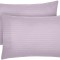 Set 2 huse perna din damasc, densitate 130 g/mp, Lila, 70/70cm