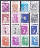 Costa Rica 1975,1976,1978,1979 - Timbre taxe poștale, 4 Serii, MNH