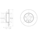 Disc frana VW TRANSPORTER IV platou / sasiu (70XD) (1990 - 2003) KRIEGER 0950004338