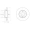 Disc frana VW TRANSPORTER IV bus (70XB, 70XC, 7DB, 7DW, 7DK) (1990 - 2003) KRIEGER 0950004338