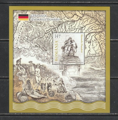 Romania 2010 - #1863A Stemele Dunarii (I) S/S 1v MNH foto