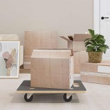 vidaXL Trolly de transport 6 pcs Gri placaj 42024931