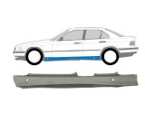 Prag metalic Bmw seria 3 (E36), 12.1990-03.2000, Combi, Sedan, partea Stanga, protectie; Tabla 1mm, Aftermarket, Rapid