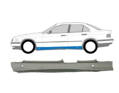 Prag metalic Bmw seria 3 (E36), 12.1990-03.2000, Combi, Sedan, partea Stanga, protectie; Tabla 1mm, Aftermarket