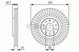 Disc frana AUDI A6 Avant (4B5, C5) (1997 - 2005) BOSCH 0 986 479 S30