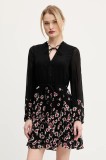 Desigual rochie BASILEA culoarea negru, mini, evazată, 25SWVW31