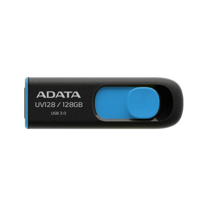 Usb flash drive adata 128gb v128 usb3.0 negru si albastru foto